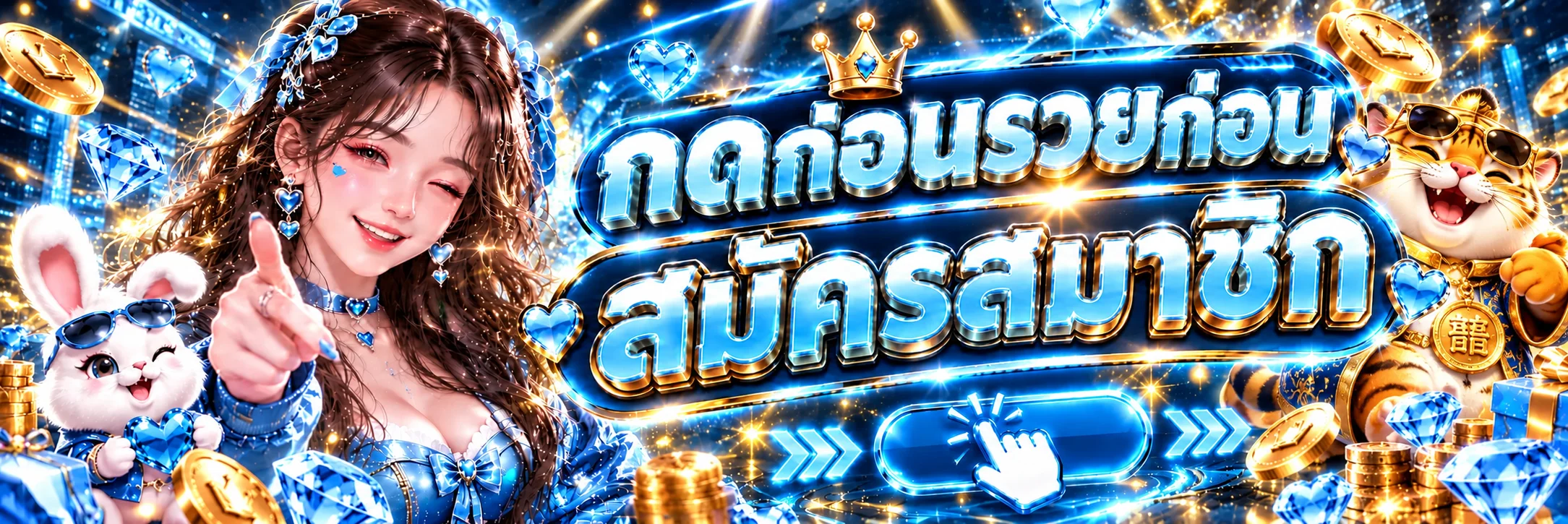 แบนเนอร์เข้าสู่ระบบ WinStar989 พร้อมมาสคอต Fortune Tiger
